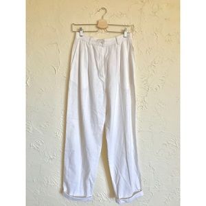 vintage linen/cotton pants — size 8